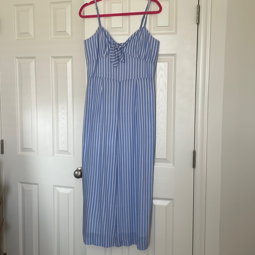 J Crew Striped Jumpsuit